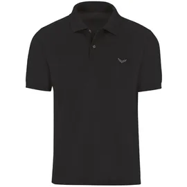 TRIGEMA Poloshirt TRIGEMA "TRIGEMA Poloshirt DELUXE Piqué", Herren, Gr. L, schwarz, 100% Baumwolle, Basic, Shirts