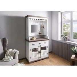 MASSIVMOEBEL24.DE Bar Mango 98x51x190 weiß lackiert TOULOUSE #105