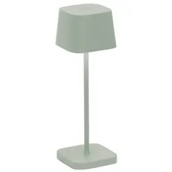 Zafferano OFELIA PRO MICRO LED-Tischleuchte Salvia wiederaufladbar und dimmbar