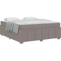VidaXL Bettrahmen mit Matratze Taupe 180 x 200 cm