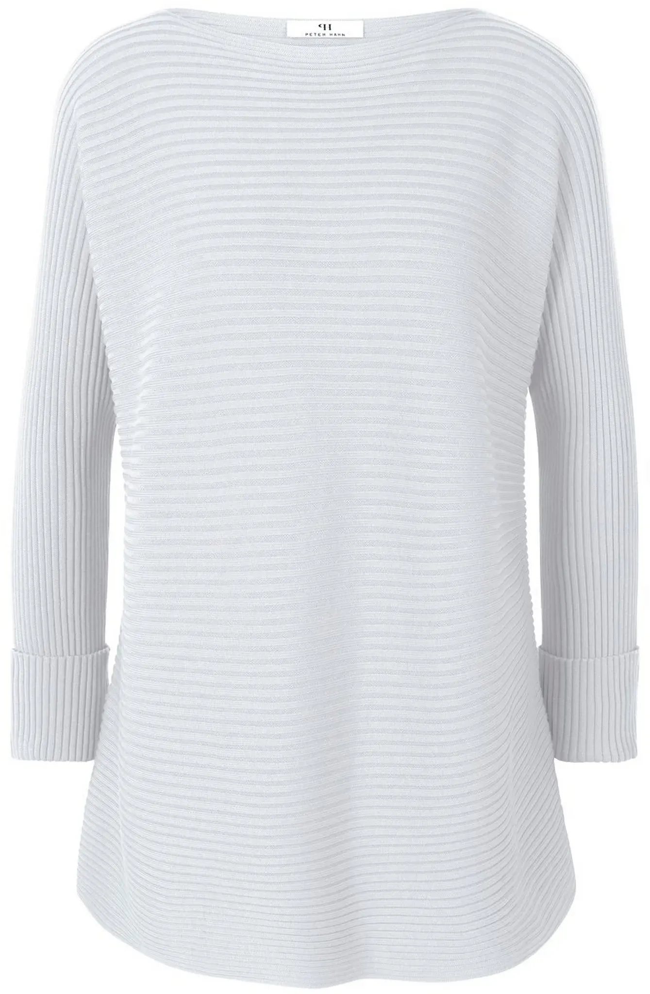 Le pull encolure bateau  Peter Hahn blanc