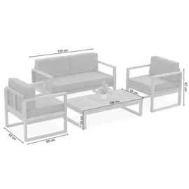 beautysofa Danilo Set 4-tlg. Braun/Grau