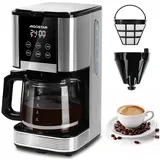 Aigostar - Programmierbar 24h, 1,5L, LCD-Display, 14-Tassen