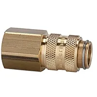 Riegler Schnellverschlusskupplung NW 5, Messing blank, G 3/8 IG