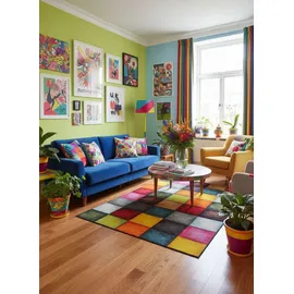 MERINOS Belis 22605 Kurzflorteppich 80 x 150 cm multi