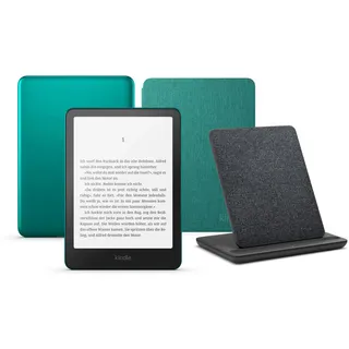 Kindle Paperwhite Signature Edition (2024 Release) mit 32 GB ohne Werbung, eine Amazon-Stoffhülle und eine kabellose Ladestation Made for Amazon
