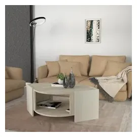 moebel17 Couchtisch Marbel Beige Granit Optik