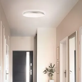 Lightbox 1 LED Ø 48 cm silberfarben/weiß