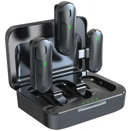 Technaxx TX-301 Dual Wireless Mini Mikrofon Set (Schwarz)