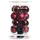 Christmas Decorations Kaemingk Weihnachtsbaumkugeln Glas 8 cm 16 Stück, Ochsenblut Emaille matt Mix