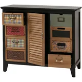 MCW Apothekerkommode 91 x 80 x 40 cm Schwarz