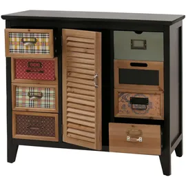 MCW Apothekerkommode 91 x 80 x 40 cm Schwarz
