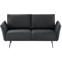 KOINOR Ledersofa  Vineto , schwarz , Maße (cm): B: 176 H: 110 T: 88