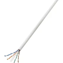 TRU Components Netzwerkkabel CAT 6 U/UTP 4 x 2 x 0.27 Mm2 Weiß 50 m
