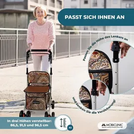 Mobiclinic Einkaufswagen mit Sitz Bronze 21 L