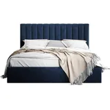 Mirjan24 Polsterbett Blau, Textil, Rechteckig, 140x200 cm, Schlafzimmer, Betten, Polsterbetten