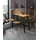 SIT Möbel Live Edge Barhocker 38 x 75 x 37 cm Schwarz