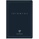 Clairefontaine 37176C - Heft Triomphe PLATINUM, DIN A4, 21x29,7cm, mit Fadenbindung, 48 Blatt liniert, Papier elfenbein 90g, 1 Stück