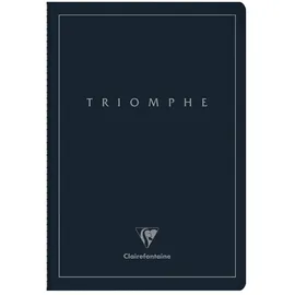Clairefontaine 37176C - Heft Triomphe PLATINUM, DIN A4, 21x29,7cm, mit Fadenbindung, 48 Blatt liniert, Papier elfenbein 90g, 1 Stück