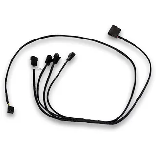 EK Water Blocks EK-Cable Y-Weiche für 4x 4-Pin-PWM-Lüfter - 80 c