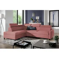 Luxusbetten24 Schlafsofa Designer Sofa Noura, mit Schlaf- und Klappfunktion rosa