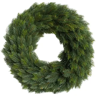 Botanic-Haus Kunstkranz Edel-Adventskranz einseitig grün