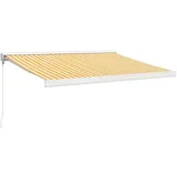 vidaXL Markise 300 x 250 cm gelb, weiß