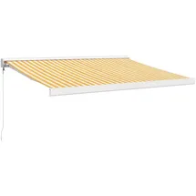 vidaXL Markise 300 x 250 cm gelb, weiß