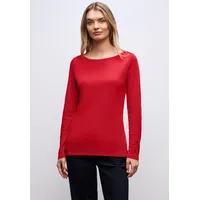 STREET ONE Basic Langarmshirt Lanea' Rot - 40