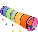 180CM Spieltunnelzelt Für Kinder, 46CM Runder Öffnung Babytunnel Bunter Pop-Up K
