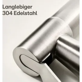 Praknu Bidet - Duschkopf mit Halterung | inkl. 2 Dichtungen - Rostfrei | Intimdusche - WC Brause Set