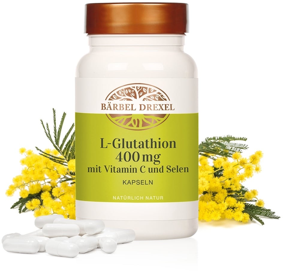 L-Glutathion 400 mg mit Vitamin C und Selen Kapseln