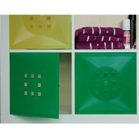 Tür für Würfel Ikea Regal Expedit Kallax statt Einsatz mit Glas*Grün-transluzent
