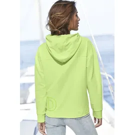 ELBSAND Kapuzensweatshirt mit Logostickerei Limone L