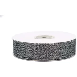 Creativery 32m Rolle Lurexband 25mm Netzband Glitzerband Dekoband Weihnachten Hochzeit Geschenkband Schleifenband Zierband Weihnachten Weihnachtsband