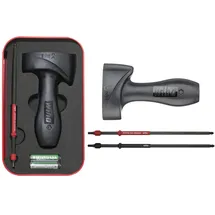 Wiha Drehmoment-Testgerät Torque QuickCheck mit Adapterklingen und Batterien in Box