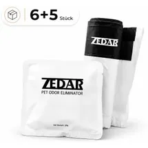 Zedar K1200 Geruchsvernichter und Katzentoilettenbeutel Set - 6 Stück Duftpods - 5 Rollen - für Katzenstreu - Katzentoilette - Katzenklo