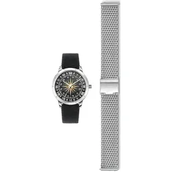 Quarzuhr THOMAS SABO, schwarz, Armbanduhren, Damen, Armbanduhr,Damen, ideal auch als Geschenk, Sternzeichen, Sterne, Astro