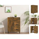 vidaXL Sideboard Räuchereiche 69,5x34x90 cm Holzwerkstoff