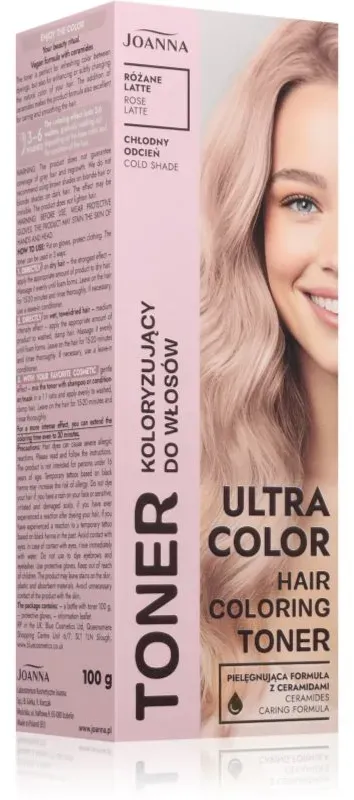 Joanna Ultra Color farbige Haartönung Farbton Rose Latte 100 g