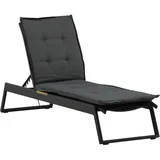 VCM Liegenauflage 193 x 60 x 5 cm grau 1 St.