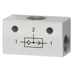 ODER-Ventil, 3x G 1/4"Aluminium