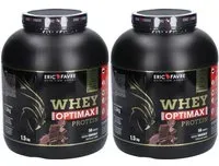 ERIC FAVRE Whey Optimax Protéines saveur Chocolat Poudre 2x1500 g