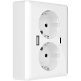2USB USB-Steckdose 2U-449221 Unterputz Weiß