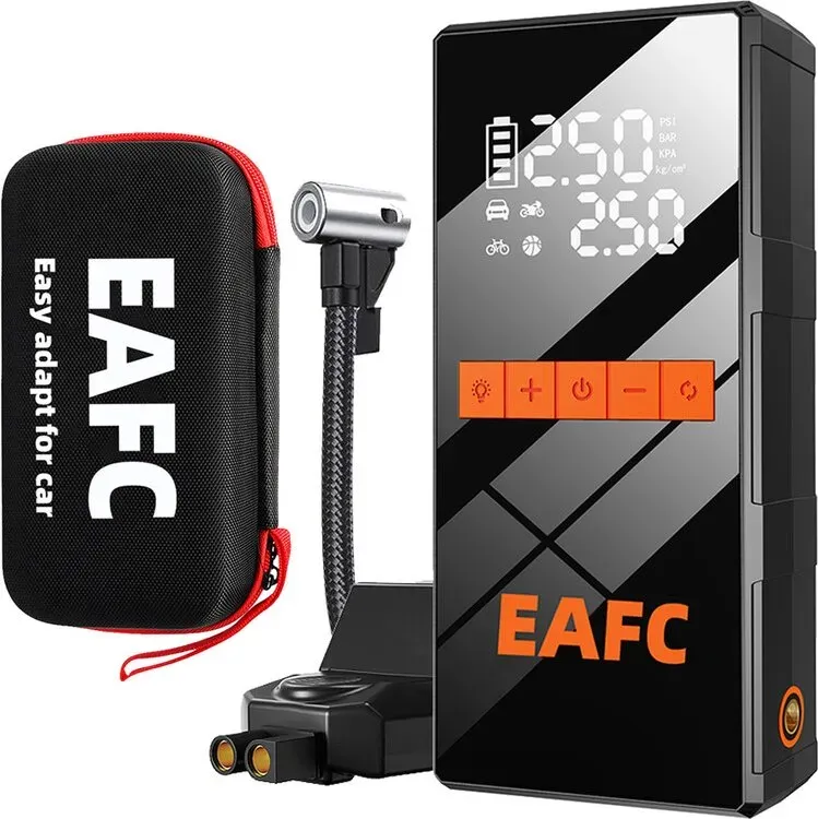 EAFC Multifunktions-4-in-1-Starthilfe für Autos JC11 Auto-Luftpumpe Luftkompressor Powerbank Notfall-Starthilfe für Autobatterien Reifenfüller