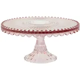 GREENGATE Tortenplatte Kuchenplatte aus Glas Alice pale pink medium 20cm