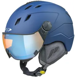 CORAO Visier CP 26 Skihelm Snowboardhelm Erwachsene blue soft touch - Unisex Einheitsfarbe 59-61 CM