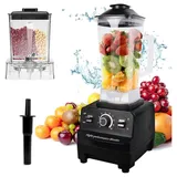 Multifunktional Standmixer 3.2KW 2L Blender Mixer 10 Geschwindigkeitsstufen Rührmaschine Smoothie Maker – max. 48.000 U/min, Becher BPA frei