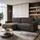 lookway Ecksofa OPERA L-Form mit Schlaffunktion und Bettkasten Braun