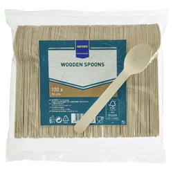 METRO Professional Einweglöffel, Holz, bioabbaubar, 16 cm, 100 Stück